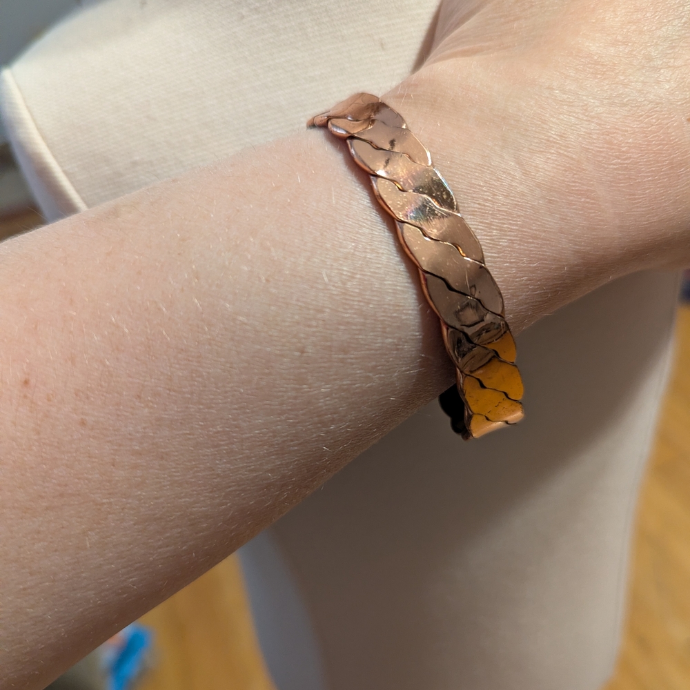 Braided Copper Cuff Bracelet